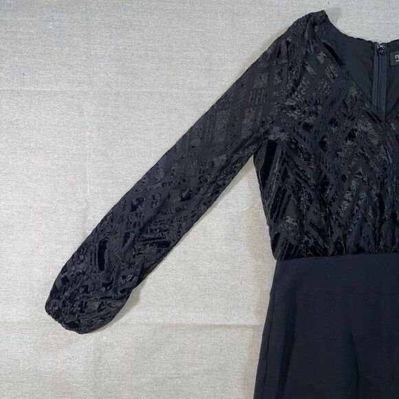 Nicole by Nicole Miller | Velvet Top Bodycon Dress | Size 6 - Picture 6 of 11